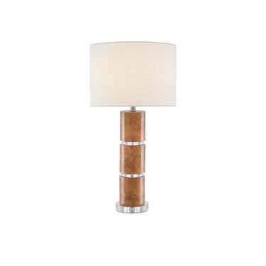 Currey & Company 6000-0679 Birdseye Table Lamp in Birdseye Maple Veneer 1