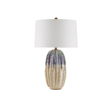 Currey & Company 6000-0681 Montmartre Table Lamp in Milk/Purple 4