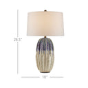Currey & Company 6000-0681 Montmartre Table Lamp in Milk/Purple 5