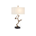 Currey & Company 6000-0695 Shadows Table Lamp in Antique Brass/Black 3