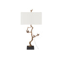 Currey & Company 6000-0695 Shadows Table Lamp in Antique Brass/Black 4