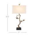 Currey & Company 6000-0695 Shadows Table Lamp in Antique Brass/Black 5