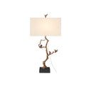 Currey & Company 6000-0695 Shadows Table Lamp in Antique Brass/Black 1