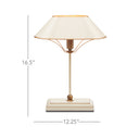 Currey & Company 6000-0702 Daphne Table Lamp in Ivory/Antique Brass/Gold 5