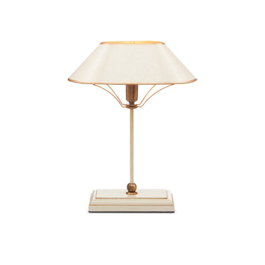 Currey & Company 6000-0702 Daphne Table Lamp in Ivory/Antique Brass/Gold 1