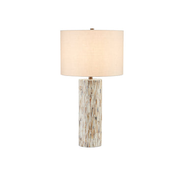 Currey & Company 6000-0709 Aquila Table Lamp in Natural Bone/Antique Brass 1