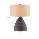 Currey & Company 6000-0711 Zea Table Lamp in Antique Black 4