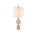 Currey & Company 6000-0718 Adorno Table Lamp in Natural/Beige/Antique Brass 3
