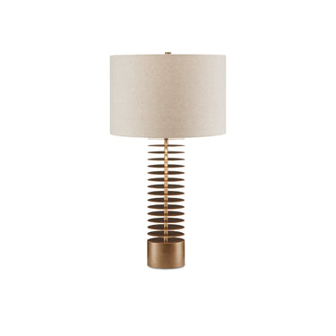 Currey & Company 6000-0720 Walwyn Table Lamp in Painted Antique Brass 3