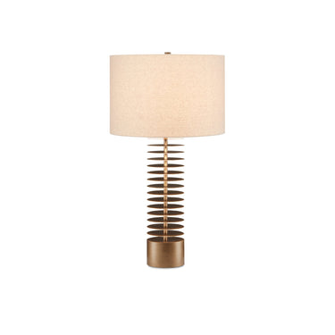 Currey & Company 6000-0720 Walwyn Table Lamp in Painted Antique Brass 1