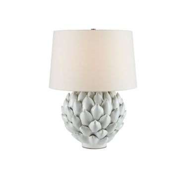 Currey & Company 6000-0741 Cynara Table Lamp in Antique White 1