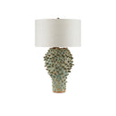 Currey & Company 6000-0744 Sea Urchin Green Table Lamp in Sunken Green 3
