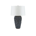 Currey & Company 6000-0745 Milos Blue Table Lamp in Blue 3