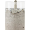 Currey & Company 6000-0751 Edfu Table Lamp in Concrete/Clear Resin/Black 2