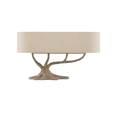 Currey & Company 6000-0755 Cotswold 3 Light Table Lamp in Concrete 5