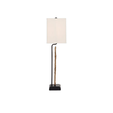 Currey & Company 6000-0759 Antigone Table Lamp in Antique Brass/Black 4