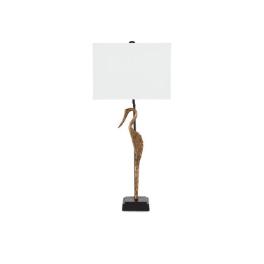 Currey & Company 6000-0759 Antigone Table Lamp in Antique Brass/Black 5