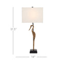 Currey & Company 6000-0759 Antigone Table Lamp in Antique Brass/Black 6