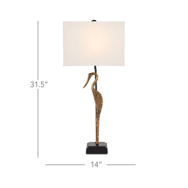 Currey & Company 6000-0759 Antigone Table Lamp in Antique Brass/Black 6