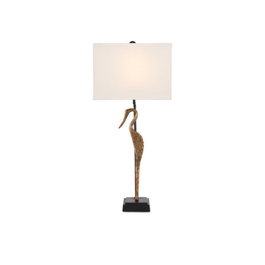 Currey & Company 6000-0759 Antigone Table Lamp in Antique Brass/Black 1