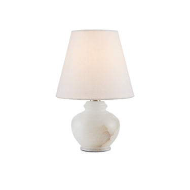 Currey & Company 6000-0761 Piccolo Mini Table Lamp in Natural/Alabaster 1