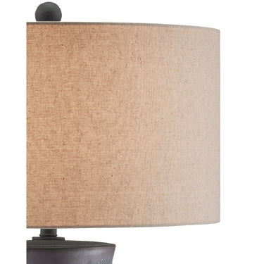 Currey & Company 6000-0779 Croft 1 Light Table Lamp in Satin Dark Gray 3