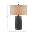 Currey & Company 6000-0779 Croft 1 Light Table Lamp in Satin Dark Gray 5
