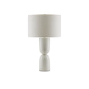 Currey & Company 6000-0794 Linz 1 Light Table Lamp in White 4
