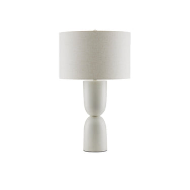 Currey & Company 6000-0794 Linz 1 Light Table Lamp in White 4