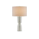 Currey & Company 6000-0794 Linz 1 Light Table Lamp in White 1
