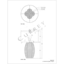 Currey & Company 6000-0797 Karnak 1 Light Table Lamp in Satin Black/Natural Abaca Rope 8