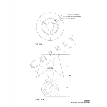 Currey & Company 6000-08 Piccolo 1 Light Mini Table Lamp 14