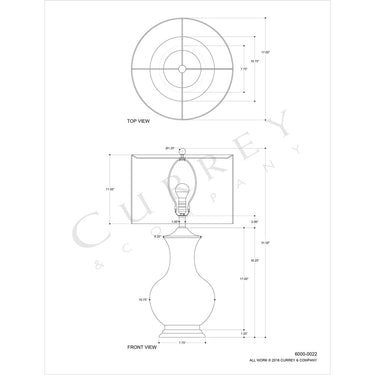 Currey & Company 6000-C11 Lilou Table Lamp 5