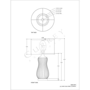 Currey & Company 6000-C14 Mamora Table Lamp 5
