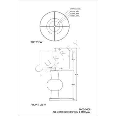 Currey & Company 6000-C3 Duende Table Lamp 5