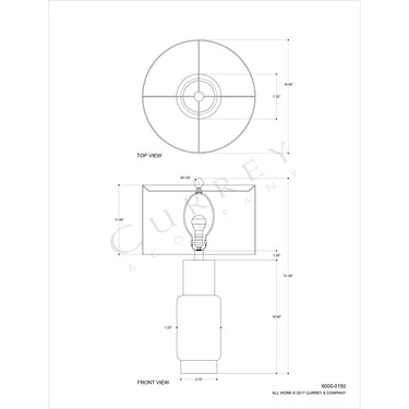 Currey & Company 6000-C7 Janeen Table Lamp 5