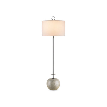 Currey & Company 6096 Atlas Console Lamp in Blacksmith/Polished Concrete 1
