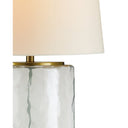 Currey & Company 6197 Oscar Table Lamp in Clear/Brass 2