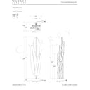 Currey & Company 62.0" Musa 3-Light Brass and Granite Floor Lamp 8