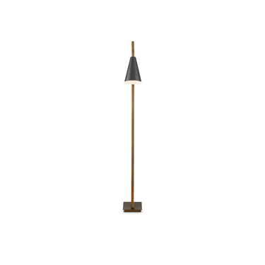 Currey & Company 63.5" Duet 2-Light Bronze and Brass Floor Lamp 4