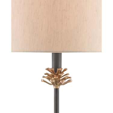 Currey & Company 6334 Pinegrove Table Lamp in Antique Brass/Black 2