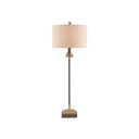 Currey & Company 6334 Pinegrove Table Lamp in Antique Brass/Black 1