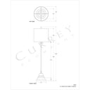 Currey & Company 6472 Messenger Brass Table Lamp in Vintage Brass/Black 4
