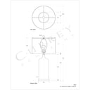 Currey & Company 6510 Hazel Table Lamp in Clear Seeded Glass/Brass 5
