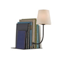 Currey & Company 6555 Oldknow Bookcase Lamp in Polished Concrete/Aged Steel 3