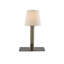 Currey & Company 6555 Oldknow Bookcase Lamp in Polished Concrete/Aged Steel 4