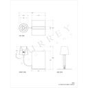 Currey & Company 6555 Oldknow Bookcase Lamp in Polished Concrete/Aged Steel 6
