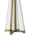 Currey & Company 6557 Lamont Table Lamp in Clear/Brass 2