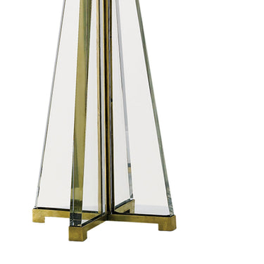 Currey & Company 6557 Lamont Table Lamp in Clear/Brass 2