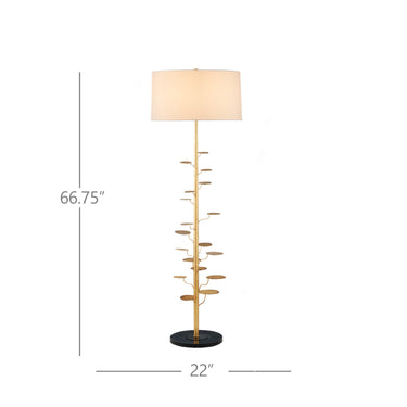 Currey & Company 66.75" Vittoria Money Tree Floor Lamp 5
